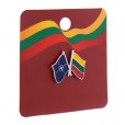 NATO and Lithuanian Flag Pin